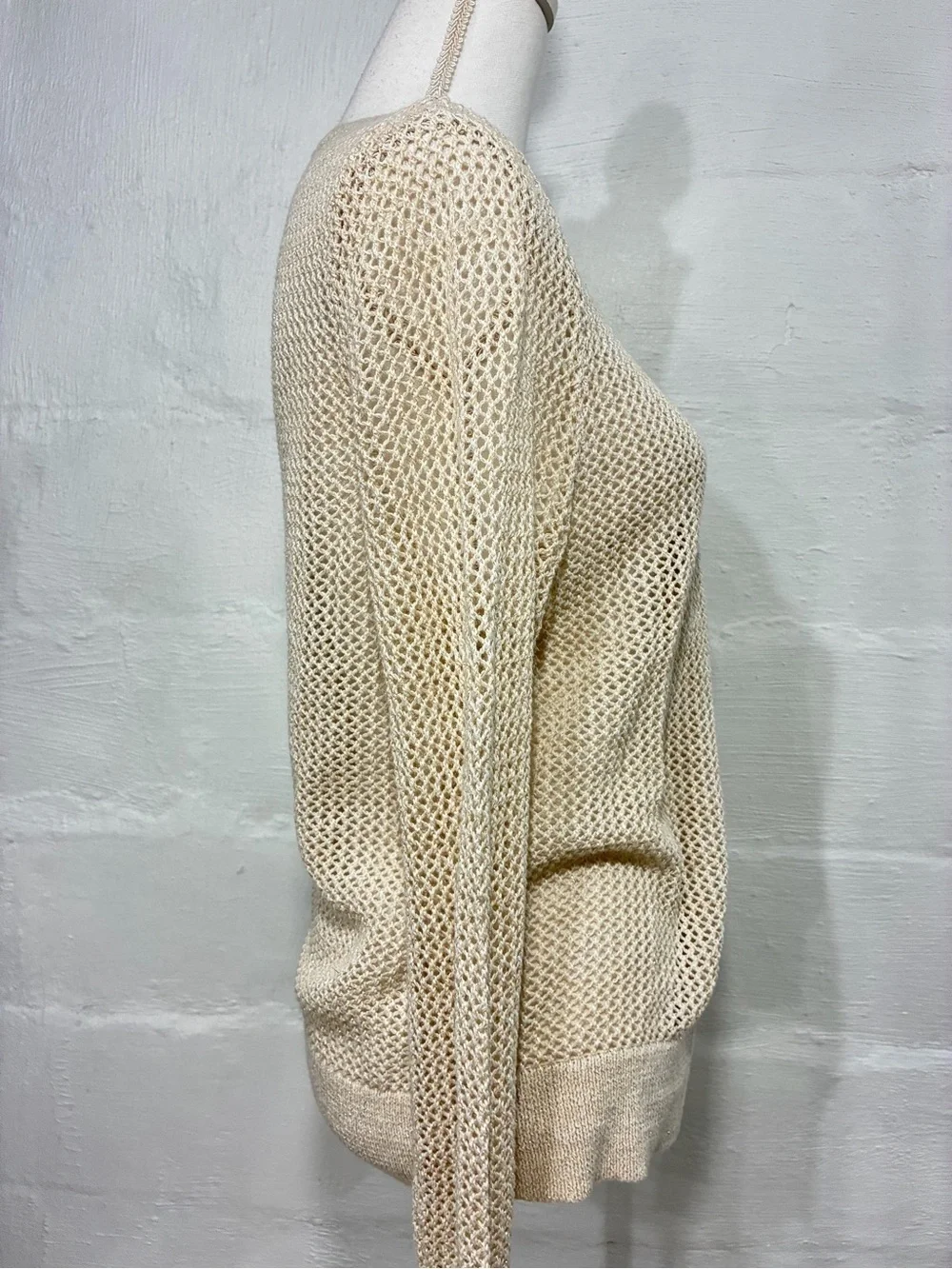 LOFT OPEN KNIT BUTTON CARDIGAN NEW WITH TAG